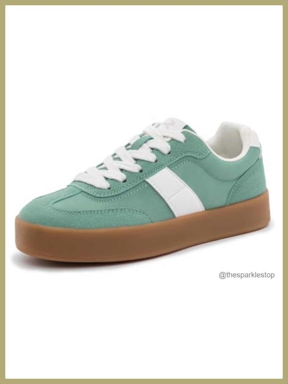 Platform Sneakers for Women Retro Casual Non-Slip Lace-Up Walking Shoes